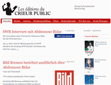 Tablet Screenshot of crieur-public.com